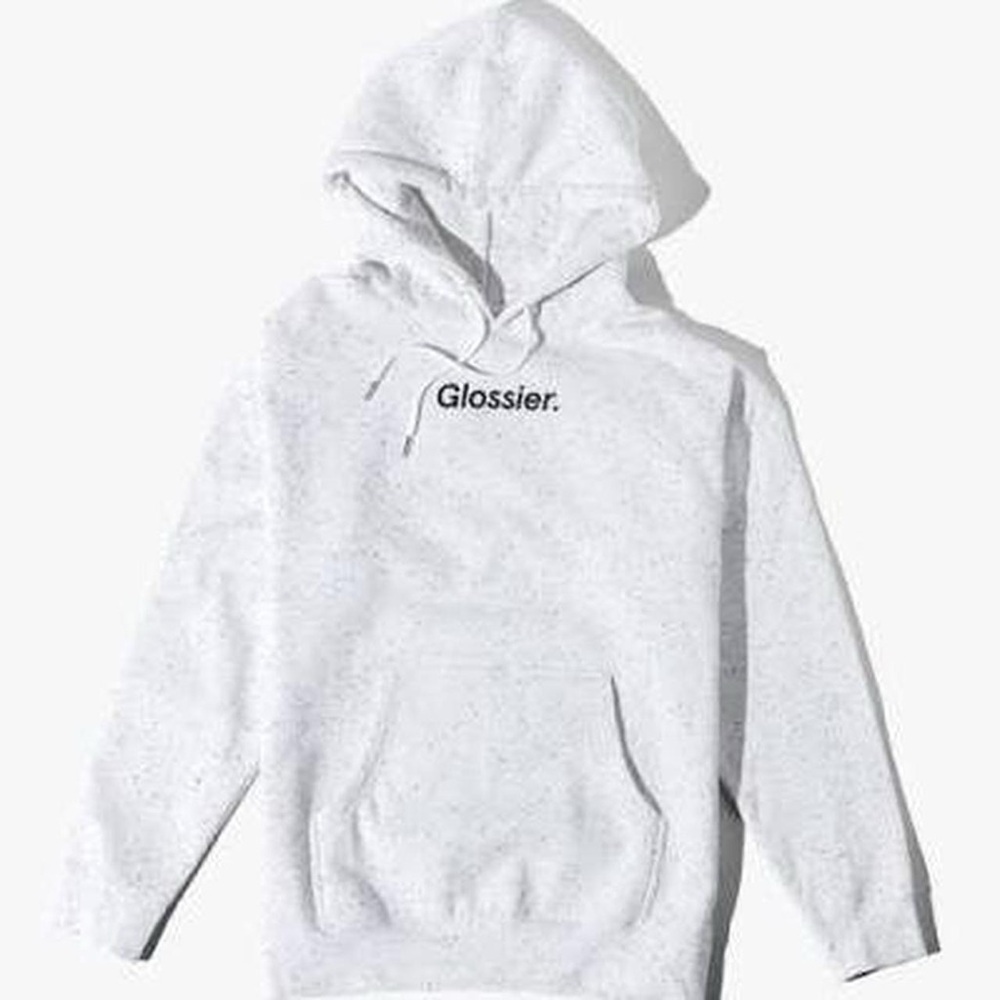 Glossier Light Gray Men's Hoodie